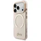 Guess IML Script Metal MagSafe Maciņš ar MagSafe iPhone 17 Pro Max – rozā | Phone Case Cover