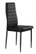Modern Dining Chairs Set of 4 with High Back Faux Leather ModernHome, Black