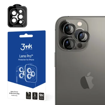 Защитное стекло для камеры 3mk Lens Protection Pro для iPhone 13 Pro / 13 Pro Max, серое