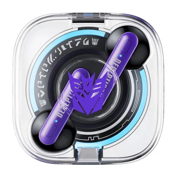 TWS Transformers TF-T03 bezvadu austiņas, violetas
