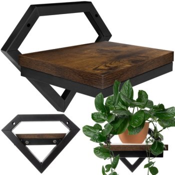 Подвесная настенная полка Ruhhy Loft, 19x23x20 см