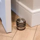 Тяжёлый напольный дверной стопор с резиновыми кольцами, 7,5 см