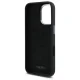 DKNY iPhone 16 vāciņš Liquid Silicone Metal Logo, melns