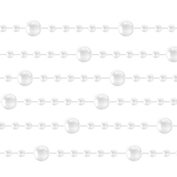 Ziemassvētku pērļu virtene eglītei 5m Ruhhy 22499