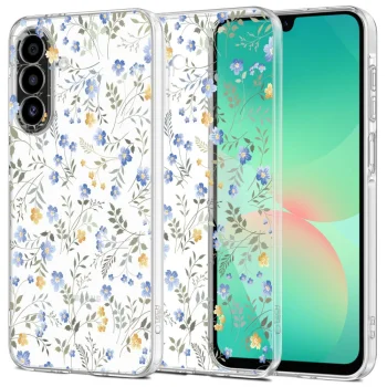 Tech-Protect Samsung Galaxy A26 5G vāciņš FlexAir, Daisies with Leaves