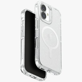 Uniq iPhone 17 Case LifePro Xtreme Magclick Charging, Transparent-Glitter