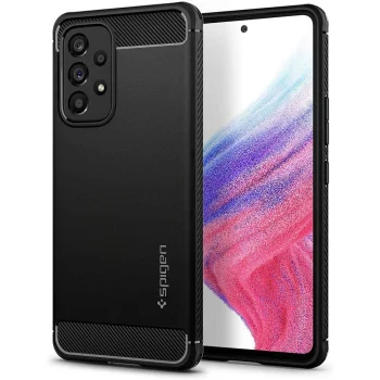 Samsung Galaxy A53 5G (SM-A536) Spigen Rugged Armor Case Cover, Black | Чехол Кейс Бампер Обложка...