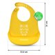 Ricokids Silicone Bib with Pocket, Yellow