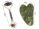 Nefrīta sejas masāžas rullītis + Gua Sha plāksne, Dažādas krāsas | Jade Face Roller with Gua Sha Massage Plate