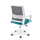 Sofotel Corta Ergonomic Mesh Office Chair, Grey and Turquoise