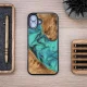 Уникальный чехол Bewood для iPhone 16 Plus - бирюзовый