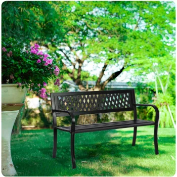 Садовая скамейка со спинкой Sofotel Clover 125x77x49 см