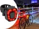 Задний велосипедный фонарь 14 LED, USB, красный свет, черный