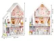 Деревянный кукольный домик XXL Ecotoys Rezydencja Pudrowa