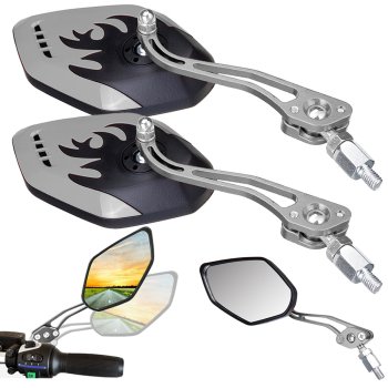 Velosipēda Motocikla Atpakaļskata Spoguļi, Komplekts no 2 gab. | Universal Bicycle Rear View Mirrors