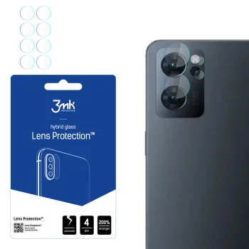 Гибридное защитное стекло на камеру 3mk Lens Protection для Oppo Reno 7 5G, 6H