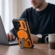 Tech-Protect MagBlast vāciņš un 2 aizsargstikli Samsung Galaxy S26 Ultra, melns/oranžs