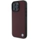BMW iPhone 16 Pro Max vāciņš Sign Leather Diamond Metal Logo MagSafe, sarkans