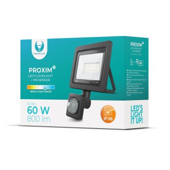 Светодиодный прожектор Forever Light Proxim II с датчиком PIR 10W 6000K IP66