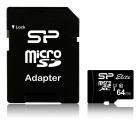 Silicon Power Elite 64GB microSDXC Memory Card (Class 10 UHS-I U1 85MB/s read) | Atmiņas Karte Telefonam