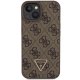 Guess iPhone 15 Plus vāciņš Crossbody 4G Metal Logo, brūns