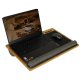 Wooden Lap Desk with Cushion, Portable Laptop Stand for Bed with Mouse Pad