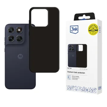 3mk Matt Case vāciņš tālrunim Motorola Moto G87, melns