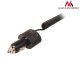 Maclean MCE76 Automašīnas Lādētājs ar Lightning Kabeli, 2xUSB, 5.2A, 1.8m, Melns