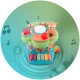 Ricokids 781600 izglītojošā rotaļlieta Kociņš ar melodijām