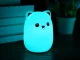Bērnu Silikona Nakts LED RGB Gaismas Lampa, Kaķis | Kid\'s Silicone Night Light Lamp