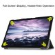 Samsung Galaxy Tab A 10.5 (SM-T590 T595) Trifold Stand PU Leather Hard Protective Cover Case, Black