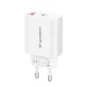 Сетевое зарядное устройство Wozinsky WLS-20W, 20 Вт, USB-A и USB-C, с кабелем USB-C...