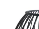 Decorative Metal Candle Holder, 15x15.5 cm, Black