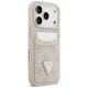 Guess iPhone 17 Pro vāciņš 4G Double Card Triangle, rozā