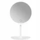 Kosmētisks Galda Spogulis ar LED Apgaismojumu, Balts | Round Make-up Table Mirror with LED Lighting