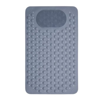 Neslīdošs masāžas paklājiņš vannas istabai 68x35 cm, pelēks