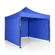 Plonos Garden Pavilion with 3 Walls 3x3m Blue
