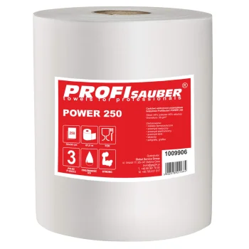 Neaustā rūpnieciskā tīrīšanas drāna ProfiSauber POWER 250, 250 loksnes