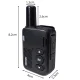 Mini rācija ar 16 kanāliem un USB-C uzlādi, melna, 1 gab.