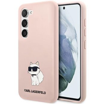 Karl Lagerfeld Samsung Galaxy S23+ Case Liquid Silicone Ikonik Choupette Pink