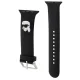 Ремешок Karl Lagerfeld для Apple Watch 42/44/45/49mm 3D Rubber Karl Head, черный