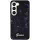 Guess Marble cietais aizsargvāciņš Samsung Galaxy S23 S911 Melns