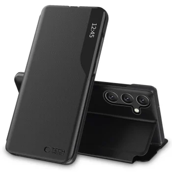Samsung Galaxy A16 4G / 5G ( SM-A166 / SM-A165 ) Tech-Protect Smart View Book Case Cover, Black | Чехол для...