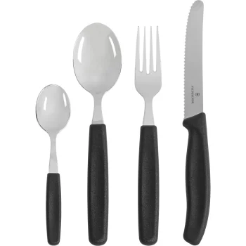 Galda piederumu komplekts Victorinox, 24 daļas, melns