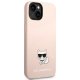 Karl Lagerfeld Silicone Choupette Body Case for iPhone 14 Plus, Pink