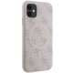Guess iPhone 11 / XR Case 4G Collection Leather Metal Logo MagSafe, Pink