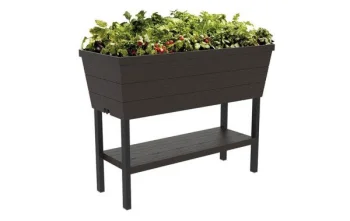 Keter Urban Bloomer XL Flower Pot with Watering System, 113 x 46 x 78 cm, Gray