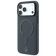 Чехол Mercedes Leather 3D MagSafe для iPhone 18 Pro / 17 Pro, антрацит