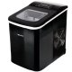 Ruhhy 00025565 Ice Maker 12kg/24h, Black Inox