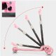 Foldable 3-Wheel Kids Scooter with LED Light-Up Wheels, Pink